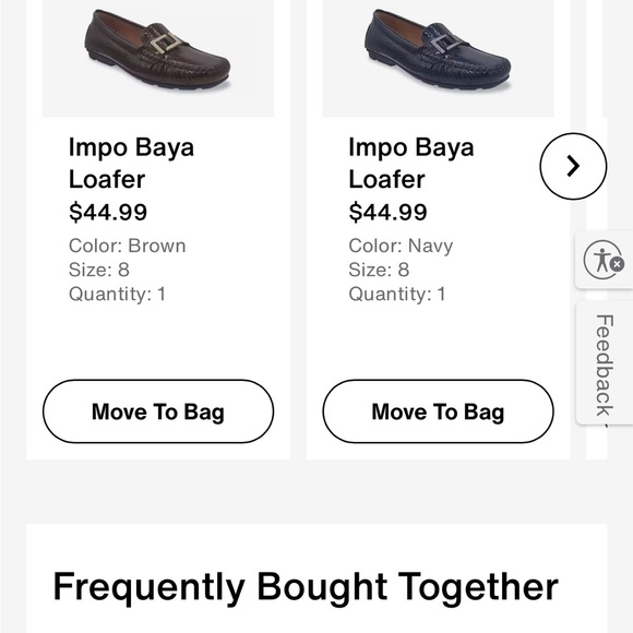 Navy Impo Baya Loafers with Buckle Detail - Picture 5 of 12